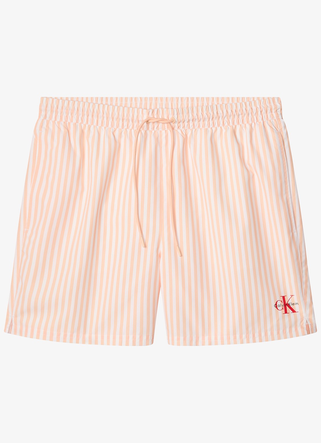 Calvin Klein Zwemshorts met logo en trekkoord - voorkant orange