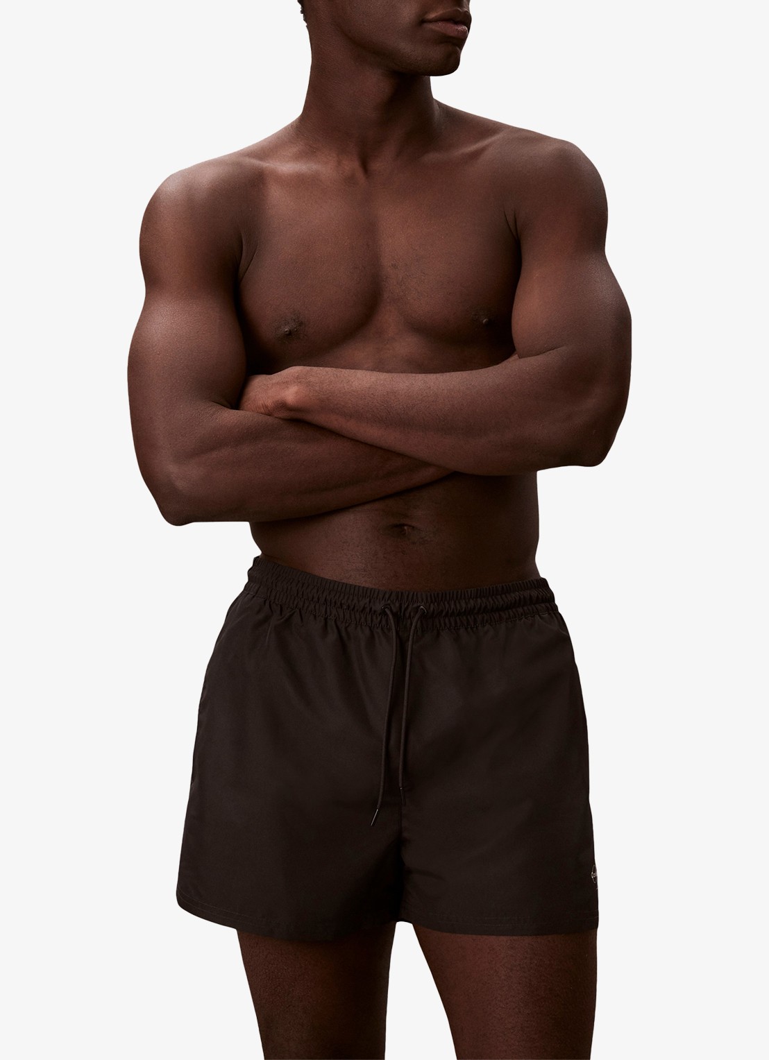 Calvin Klein Zwemshorts met logo en trekkoord - detail 2 zwart