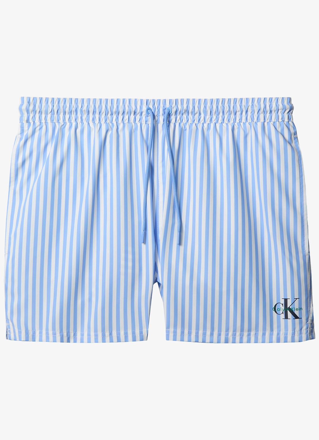 Calvin Klein Zwemshorts met logo en trekkoord - voorkant 5 blauw