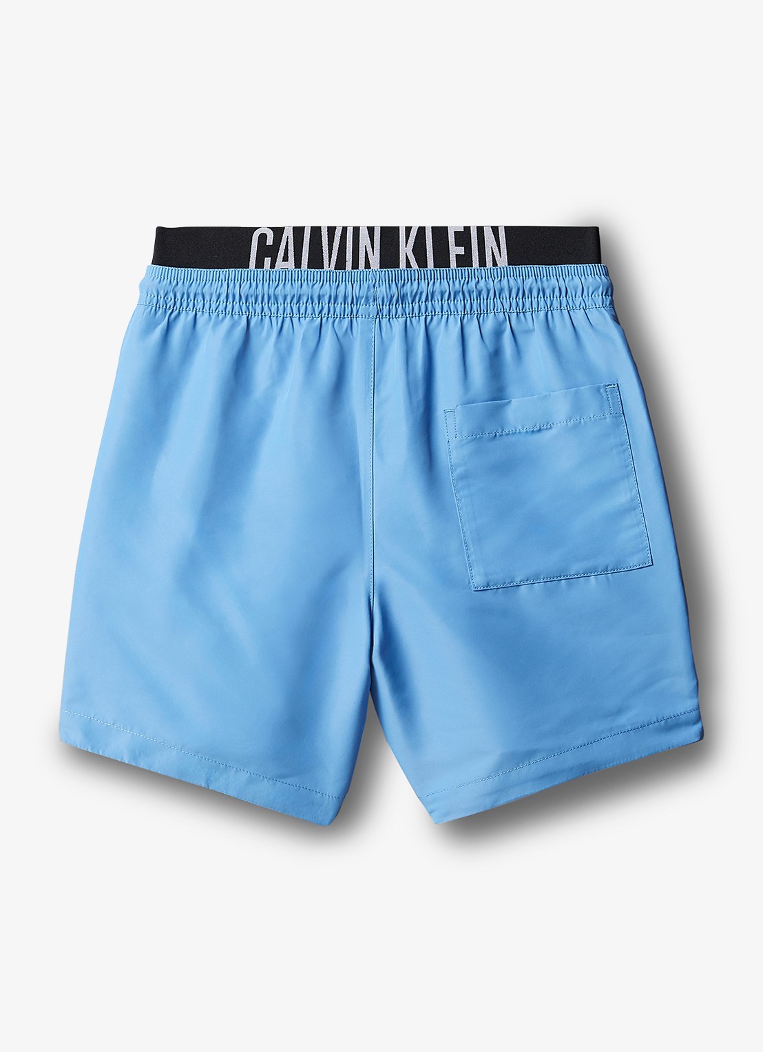 Calvin Klein Zwemshorts met logoband - detail lichtblauw