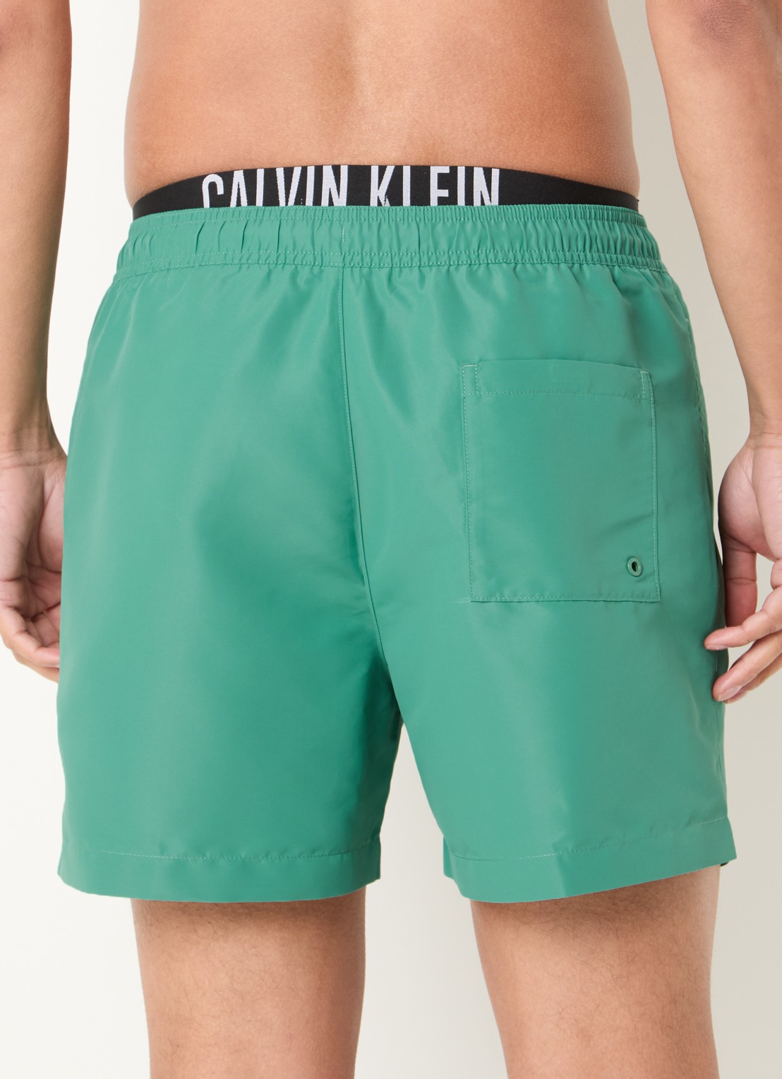 Calvin Klein Zwemshorts met steekzakken - achterkant mint
