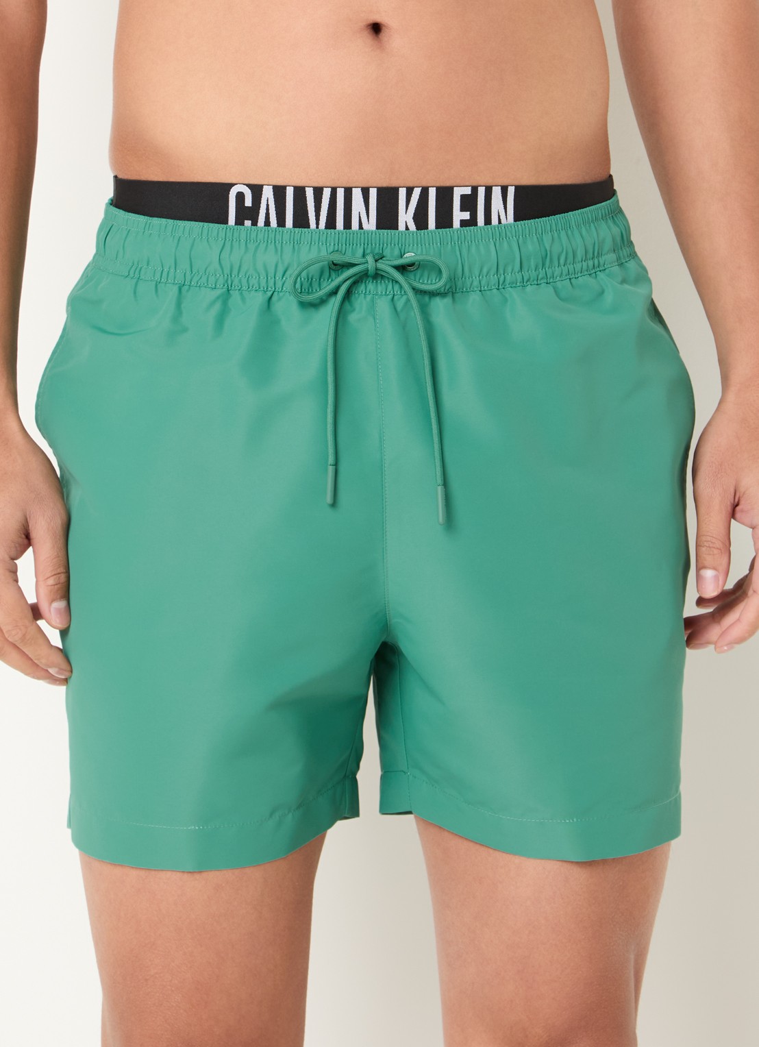 Calvin Klein Zwemshorts met steekzakken - detail 4 mint