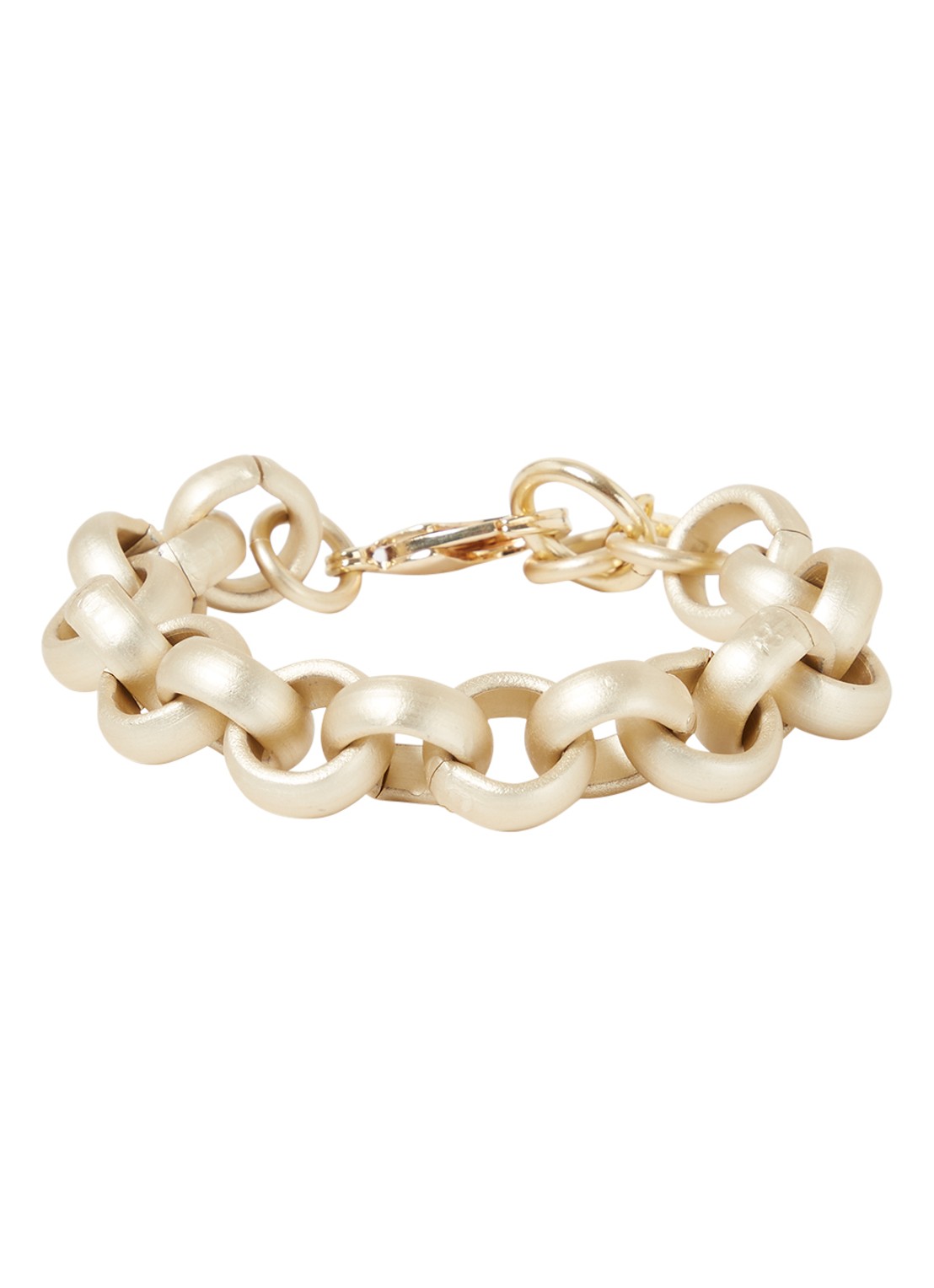 Camps & Camps Mighty Jasseron schakelarmband - voorkant goud