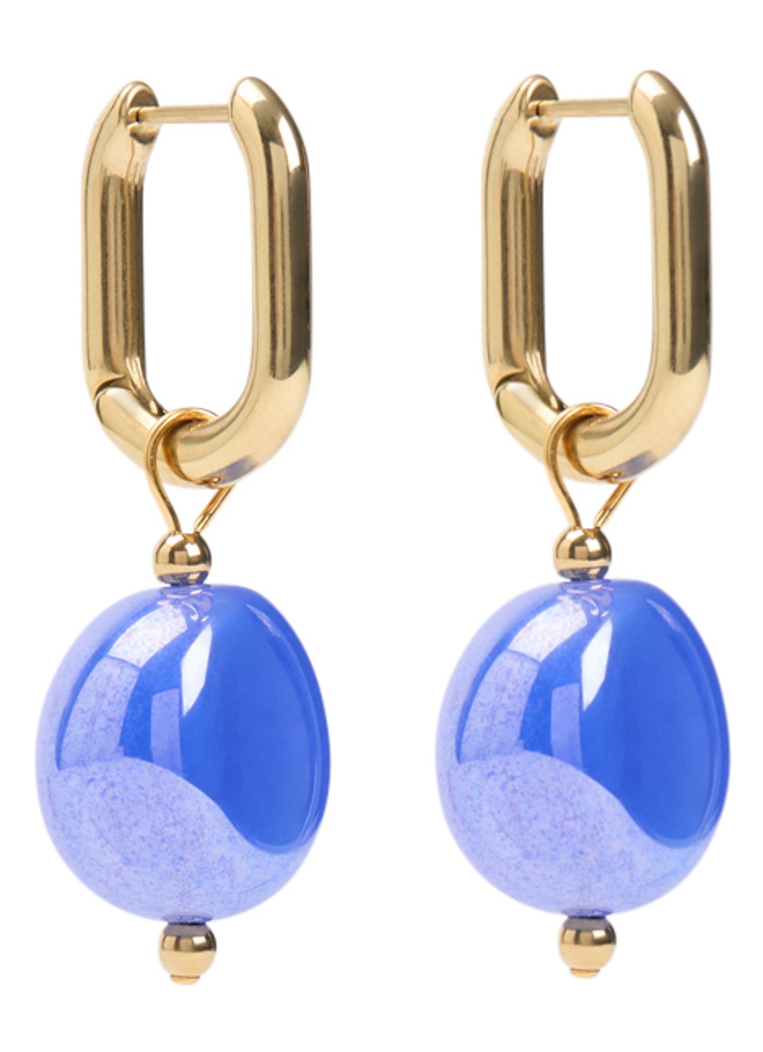 Camps & Camps Oorringen met hanger - voorkant blauw