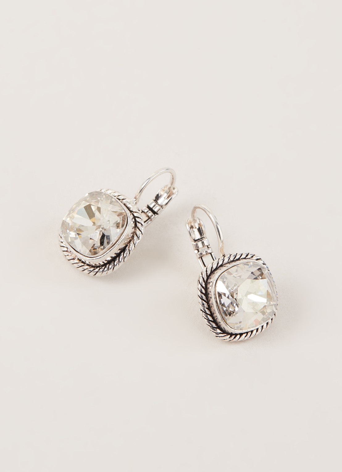 Camps & Camps Oorsteker met Swarovski kristal 1A904 - detail 3 zilver