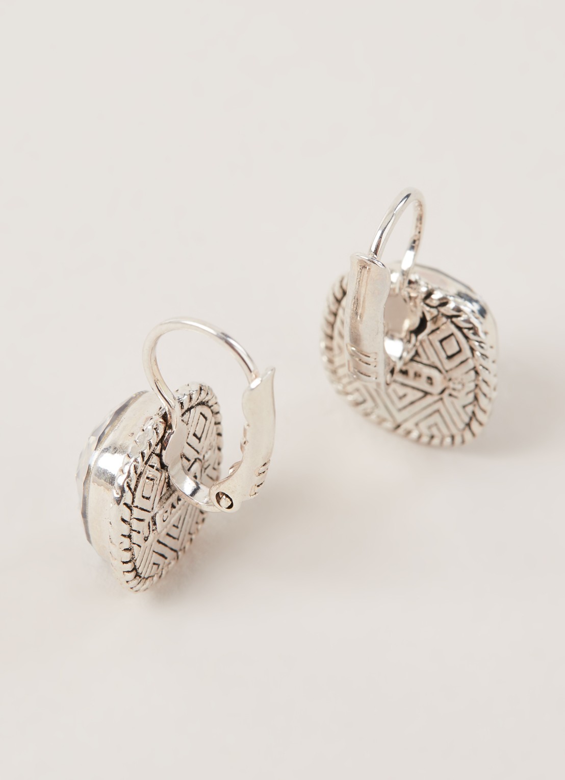 Camps & Camps Oorsteker met Swarovski kristal 1A904 - voorkant 2 zilver