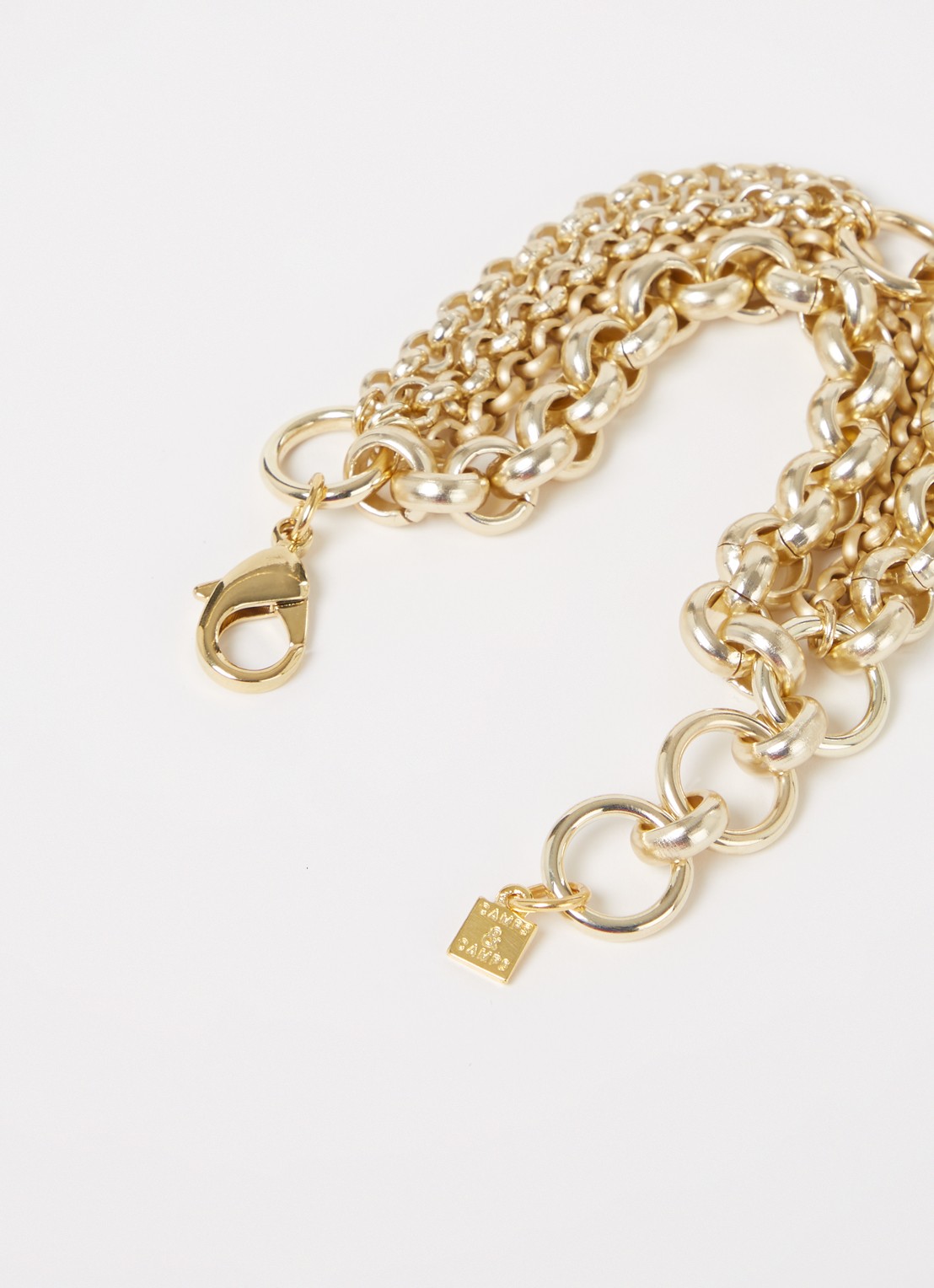 Camps & Camps Schakelarmband verguld - voorkant 2 goud