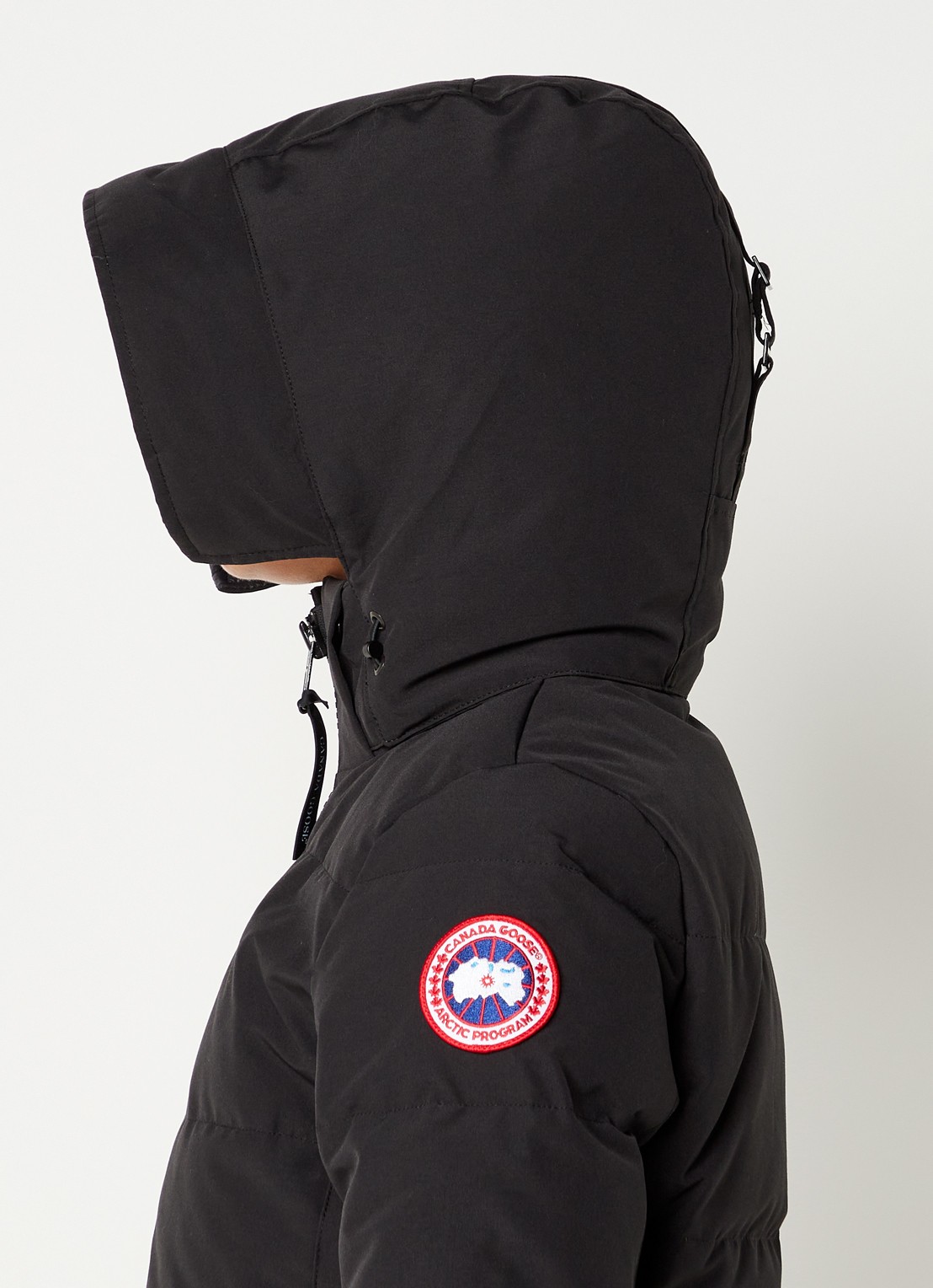 Canada Goose Chelsea gewatteerde parka met donsvulling - detail 4 zwart