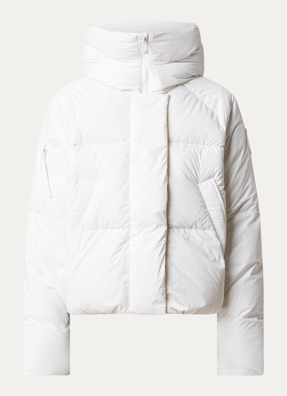 Canada Goose Chilliwack puffer jack met donsvulling en capuchon - voorkant 5 wit