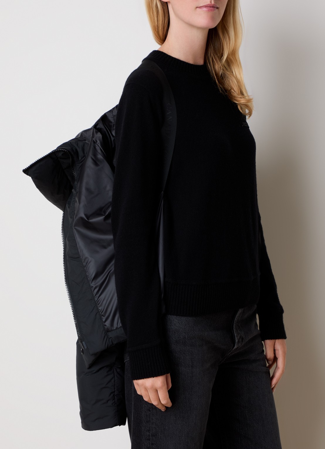 Canada Goose Chilliwack puffer jack met donsvulling en capuchon - detail 3 zwart