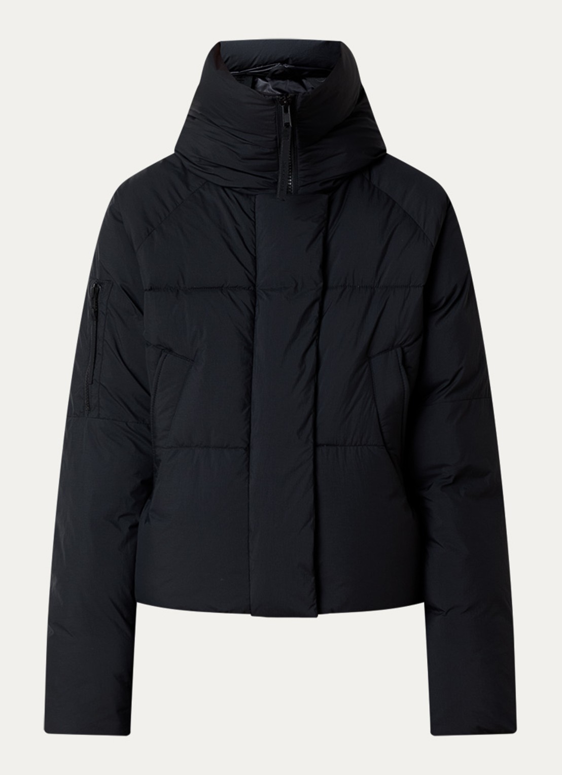 Canada Goose Chilliwack puffer jack met donsvulling en capuchon - voorkant 5 zwart