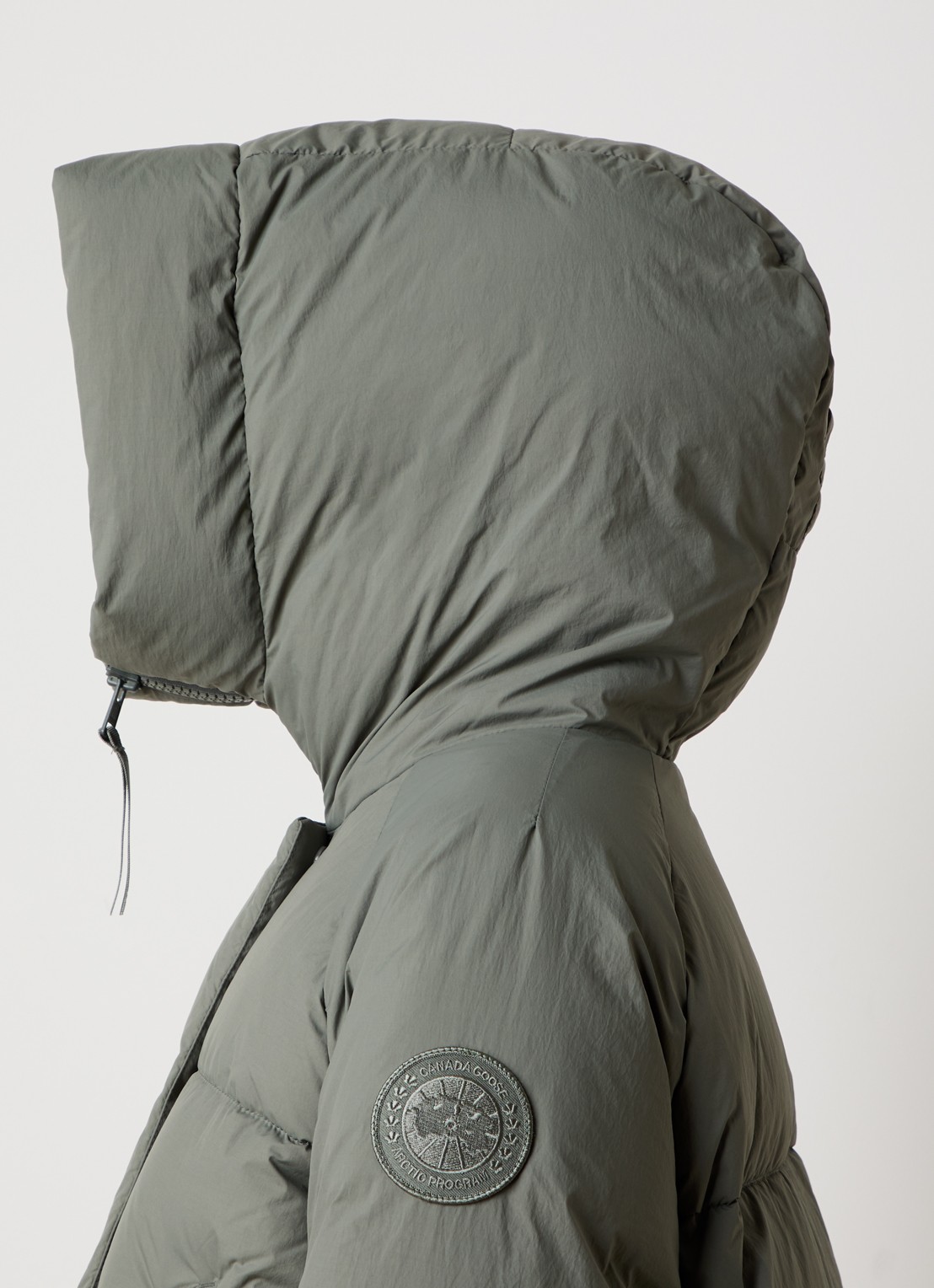 Canada Goose Chilliwack puffer jack met donsvulling en capuchon - detail 4 olijfgroen