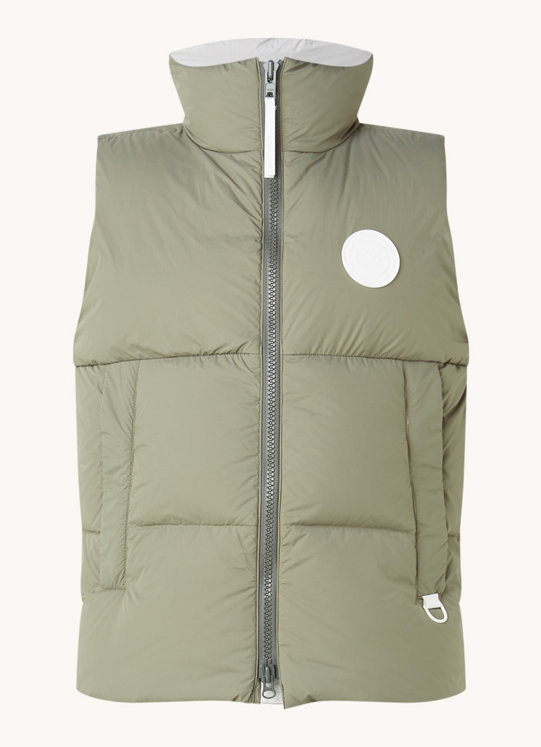 Canada Goose Everett gewatteerde bodywarmer met donsvulling - voorkant 2 bronsgroen