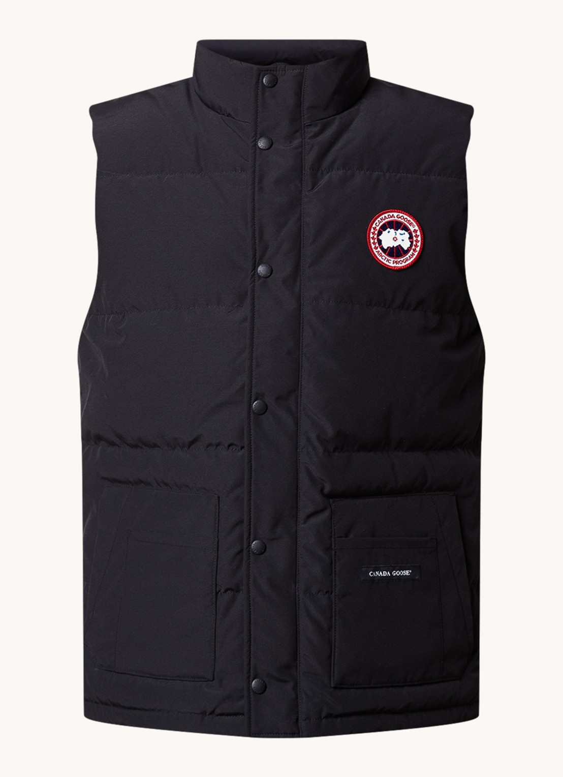 Canada Goose Freestyle gewatteerde bodywarmer met donsvulling en steekzakken - voorkant 5 zwart