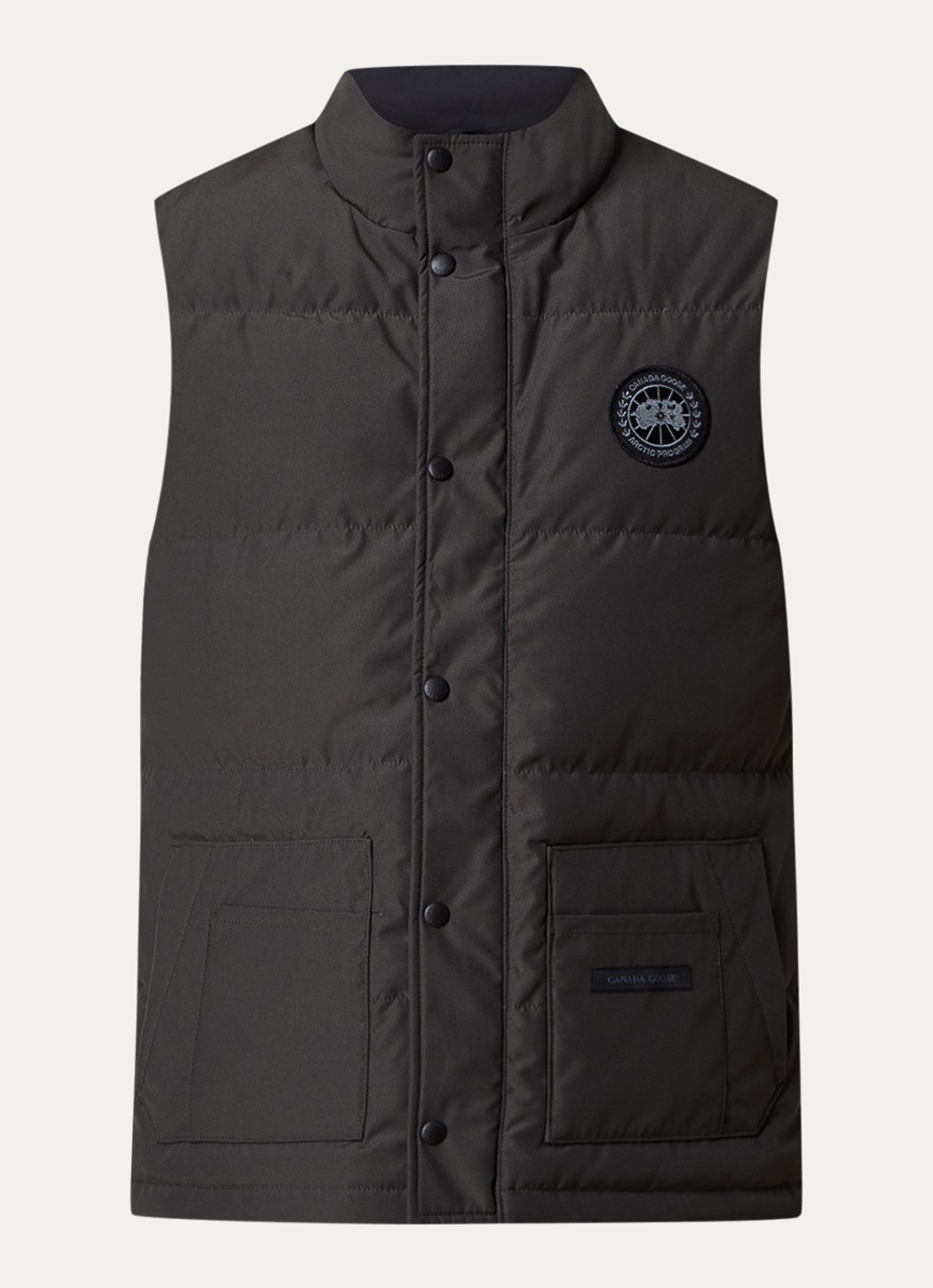 Canada Goose Freestyle gewatteerde bodywarmer met donsvulling en steekzakken - voorkant 2 donkergrijs