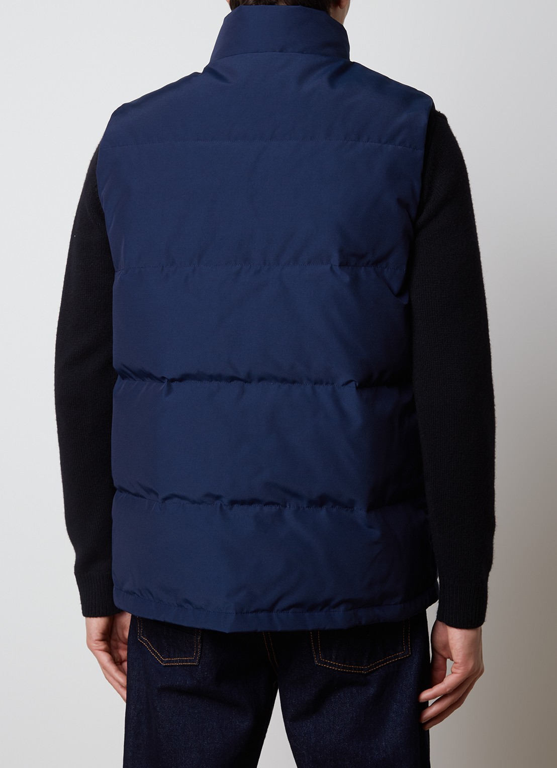 Canada Goose Freestyle gewatteerde bodywarmer met donsvulling en steekzakken - achterkant donkerblauw