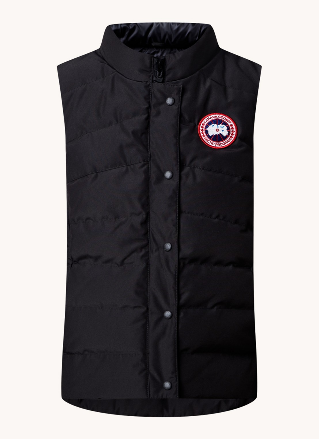 Canada Goose Freestyle gewatteerde bodywarmer met donsvulling en steekzakken - voorkant 2 zwart
