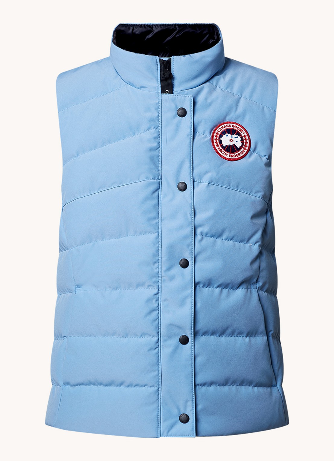 Canada Goose Freestyle gewatteerde bodywarmer met donsvulling en steekzakken - voorkant 5 staalblauw