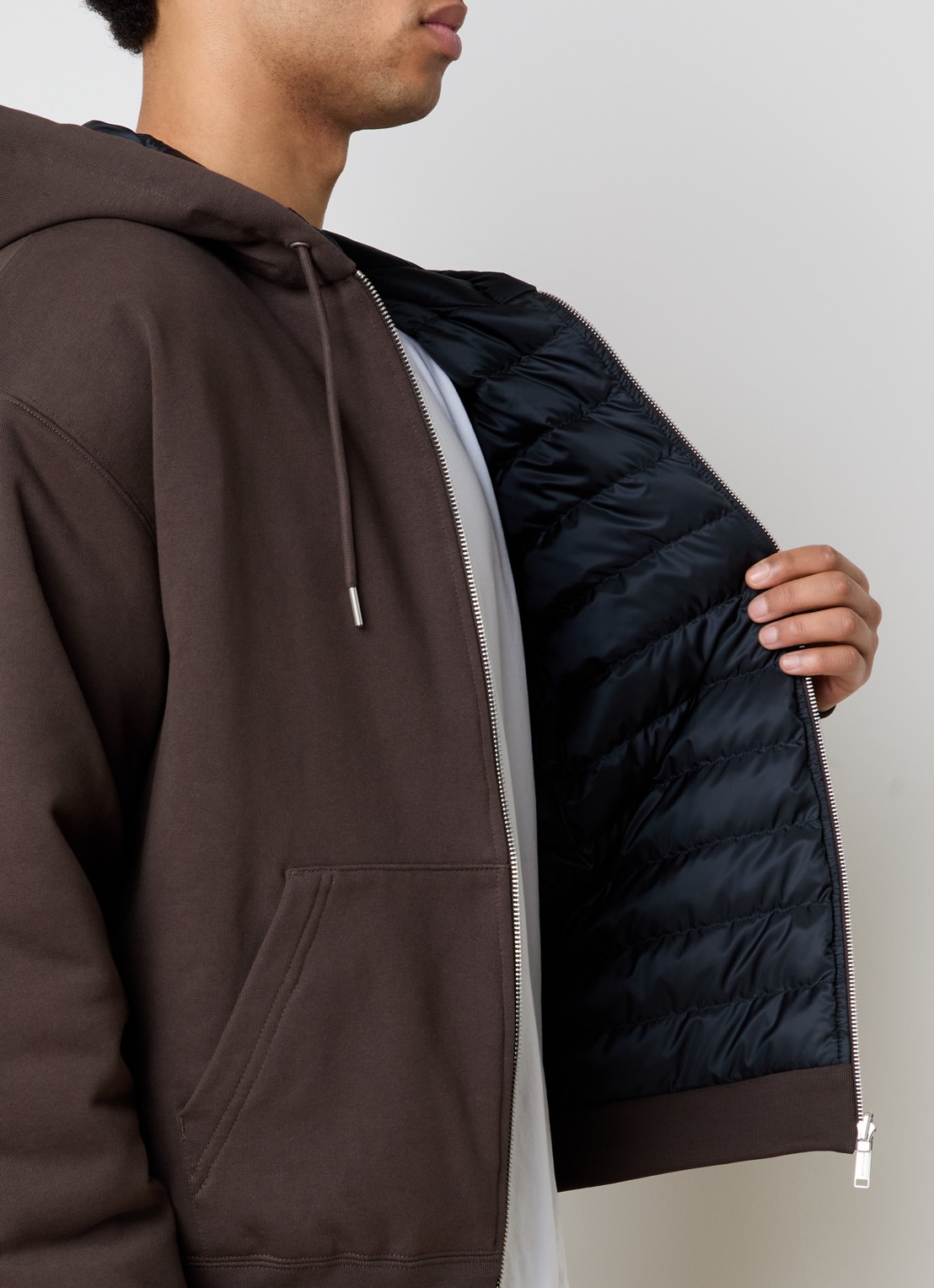 Canada Goose Fuse reversible jack met donsvulling en capuchon - detail 4 bruin