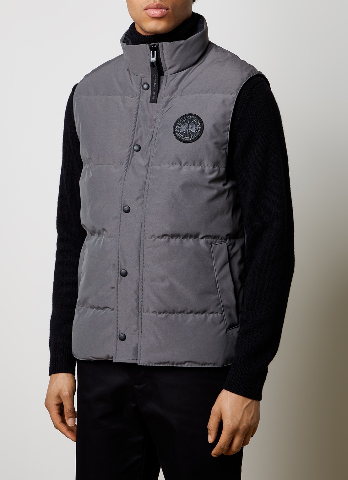 Canada Goose Garson gewatteerde bodywarmer met donsvulling en logo - detail khaki
