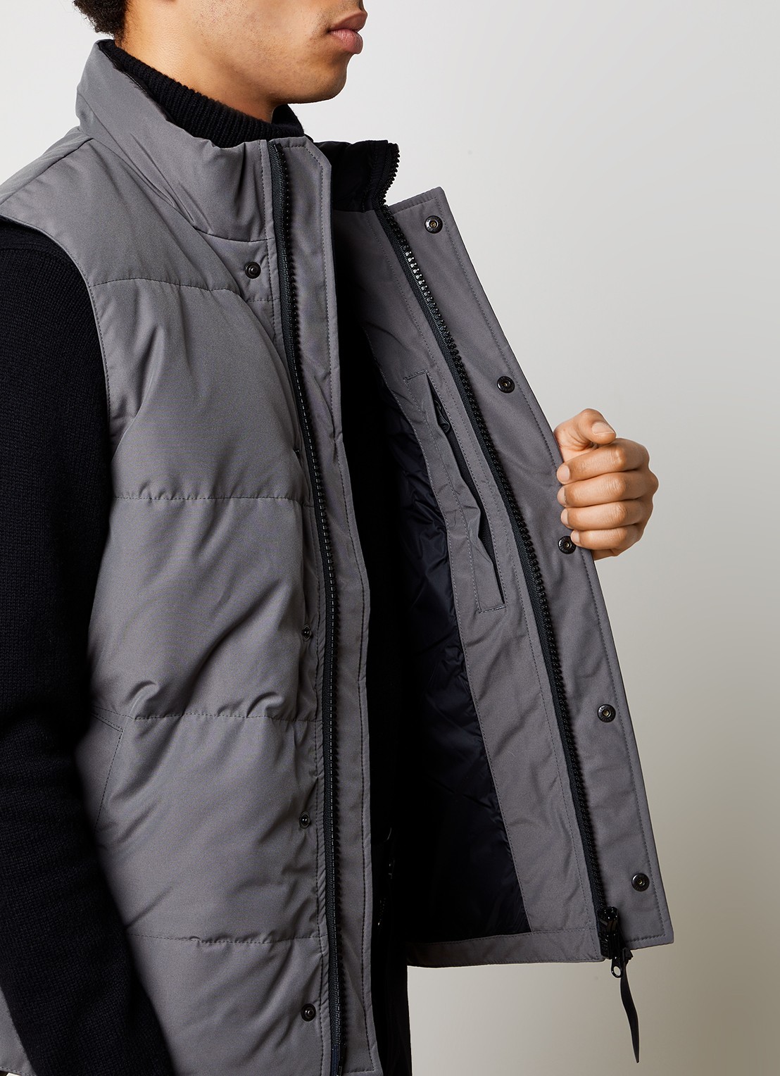 Canada Goose Garson gewatteerde bodywarmer met donsvulling en logo - detail 2 khaki