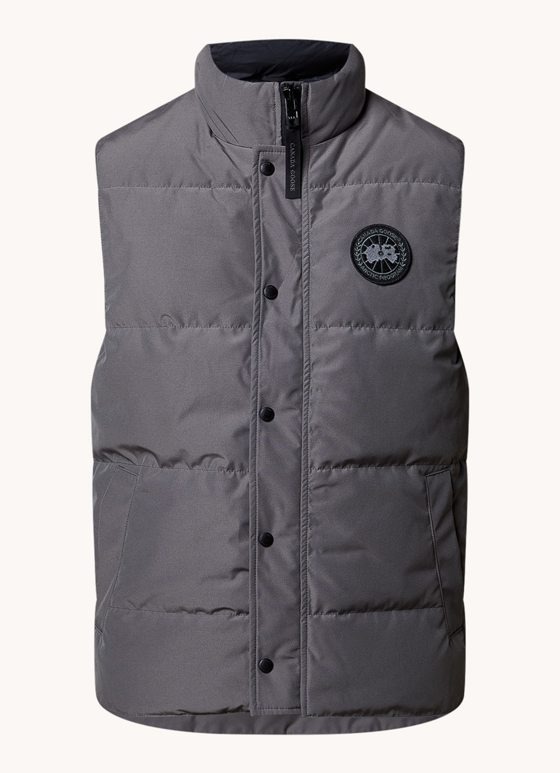 Canada Goose Garson gewatteerde bodywarmer met donsvulling en logo - voorkant 4 khaki