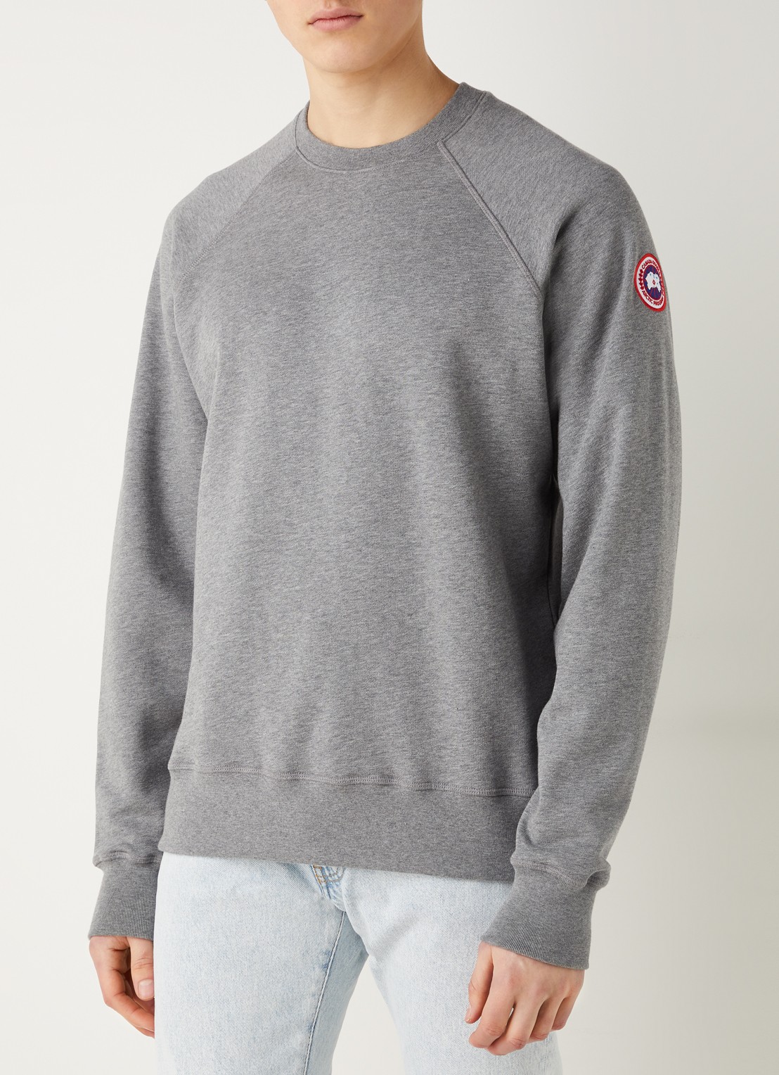 Canada Goose Huron sweater met logo - detail 3 lichtgrijs