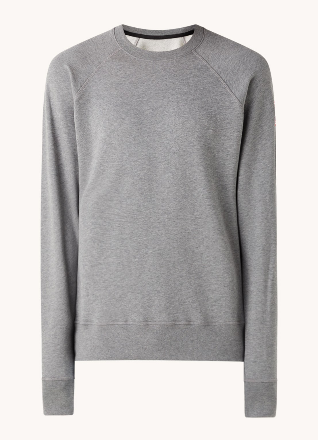 Canada Goose Huron sweater met logo - voorkant lichtgrijs