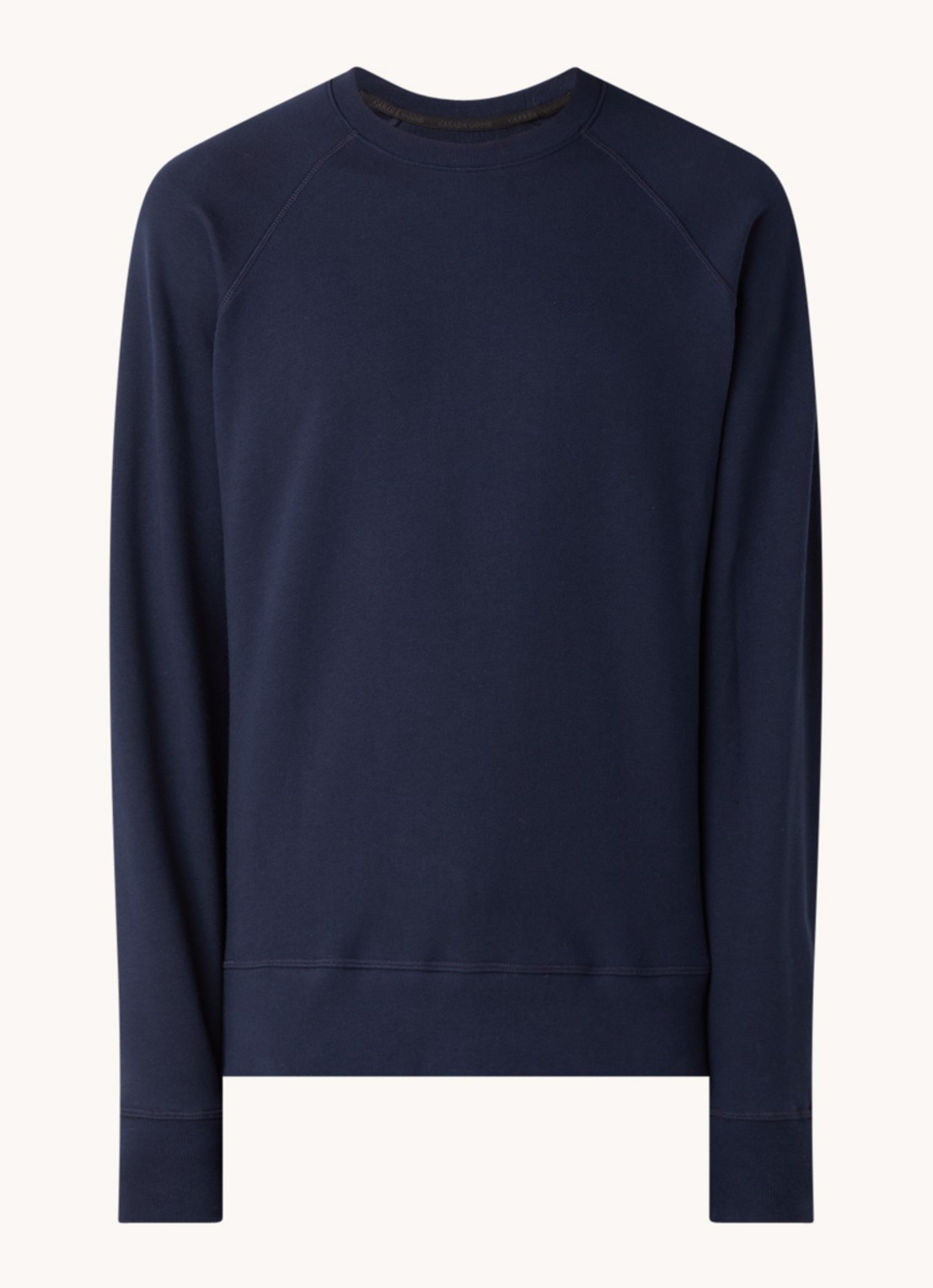 Canada Goose Huron sweater met logo - voorkant donkerblauw