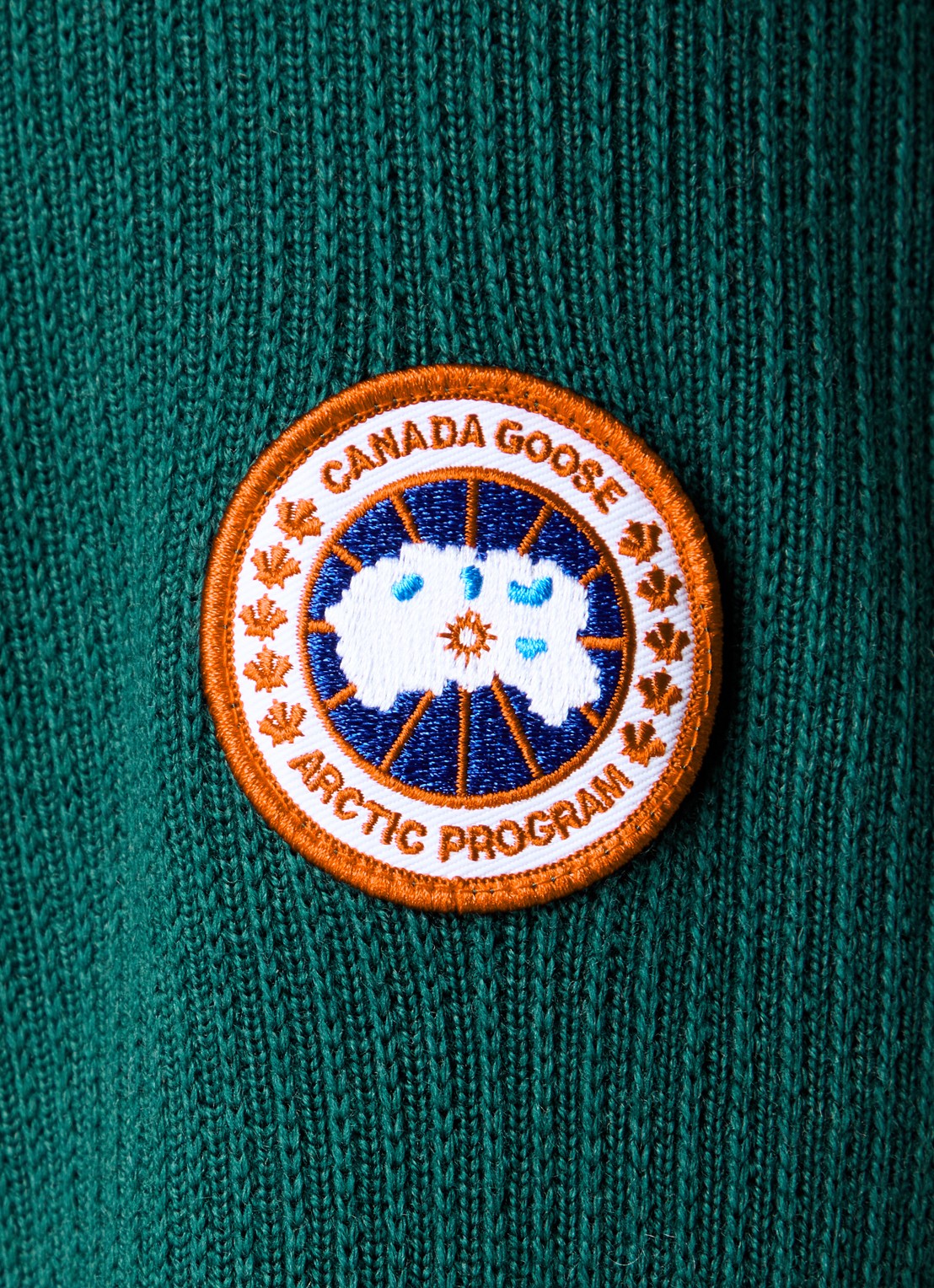 Canada Goose Hybridge jack in wolblend met donsvulling - detail 6 groen