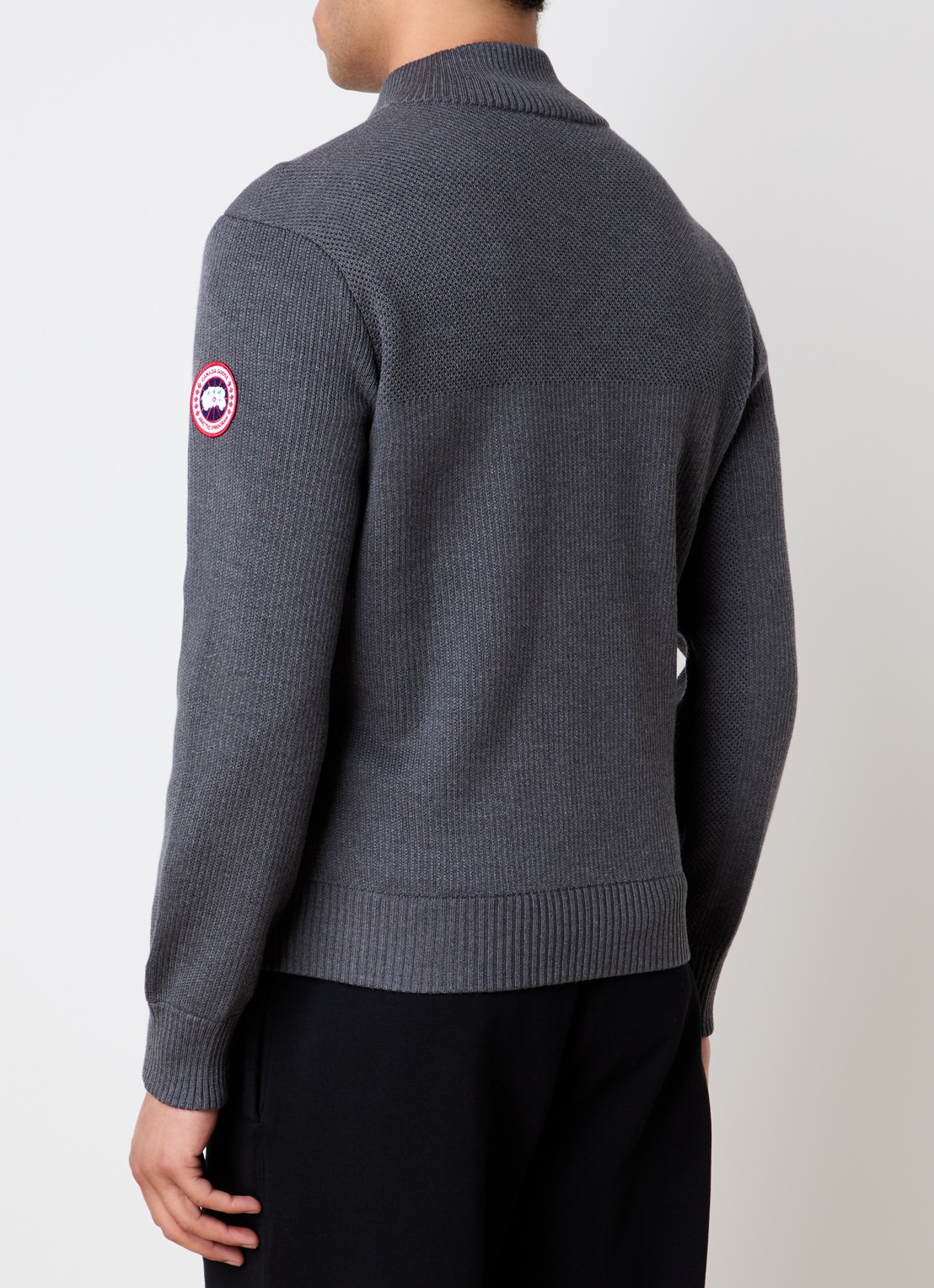 Canada Goose Hybridge jack in wolblend met donsvulling - achterkant 6 grijs