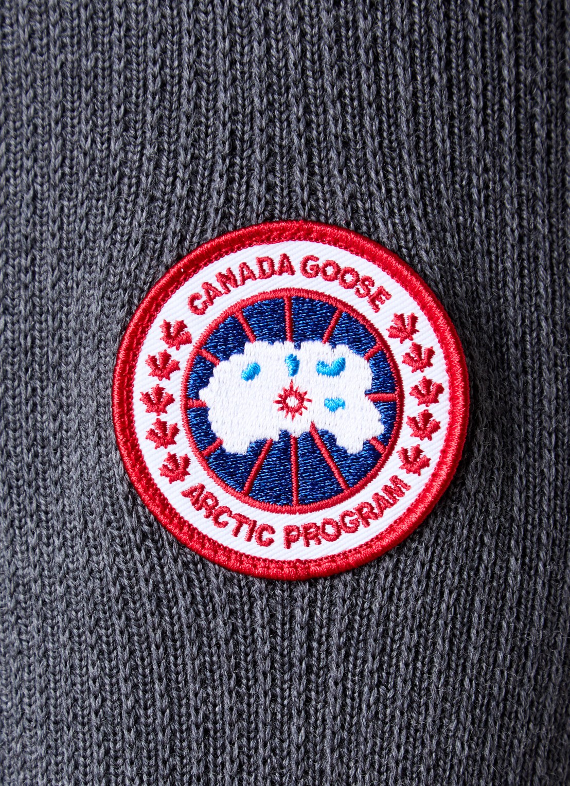 Canada Goose Hybridge jack in wolblend met donsvulling - detail 5 grijs