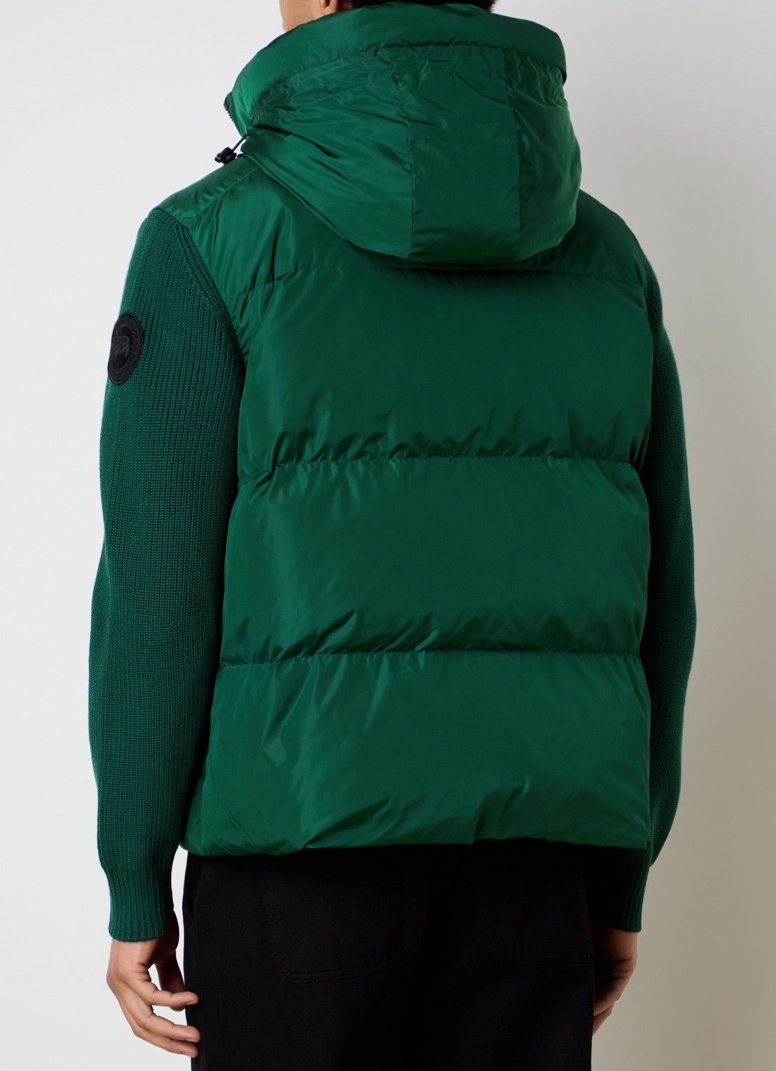 Canada Goose Hybridge pufferjack met donsvulling en capuchon - achterkant groen