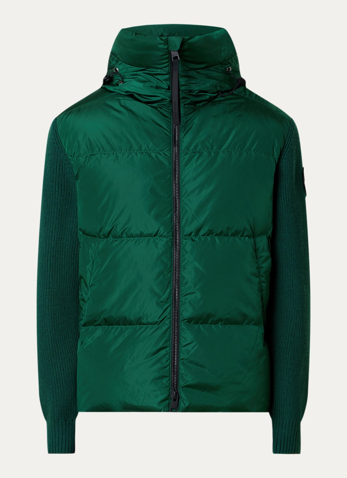 Canada Goose Hybridge pufferjack met donsvulling en capuchon - voorkant 5 groen