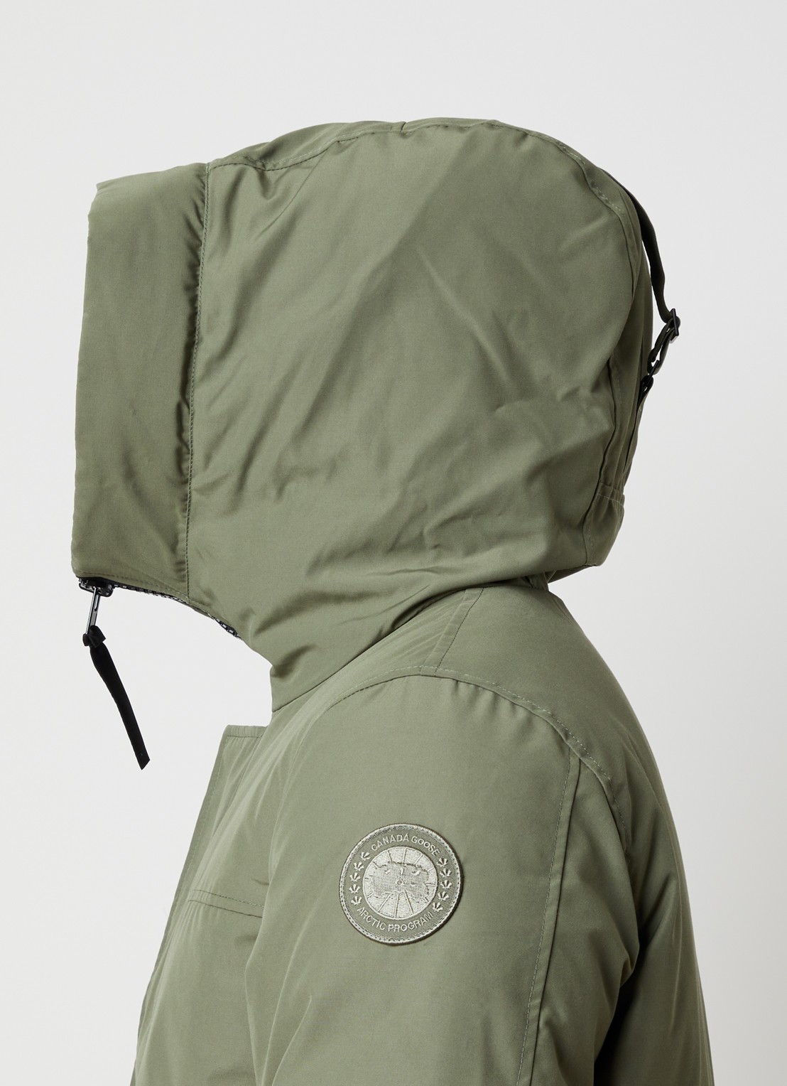 Canada Goose Langford gewatteerde parka met donsvulling - detail 3 mosgroen
