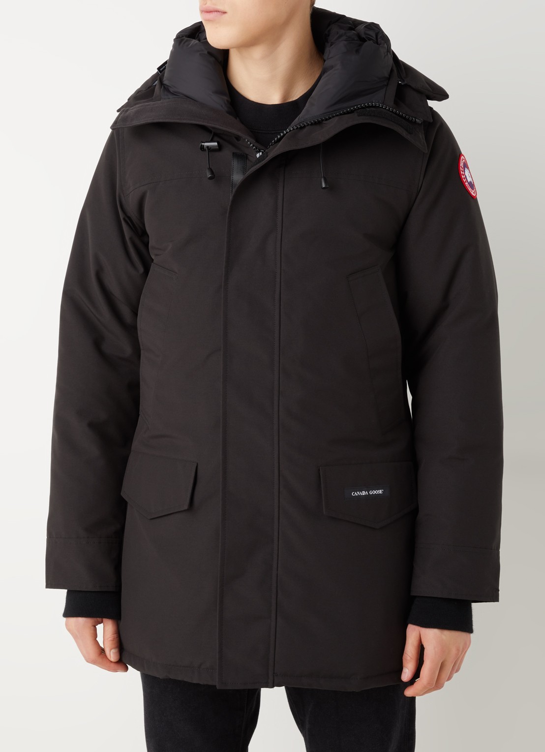 Canada Goose Langford gewatteerde parka met donsvulling - detail zwart