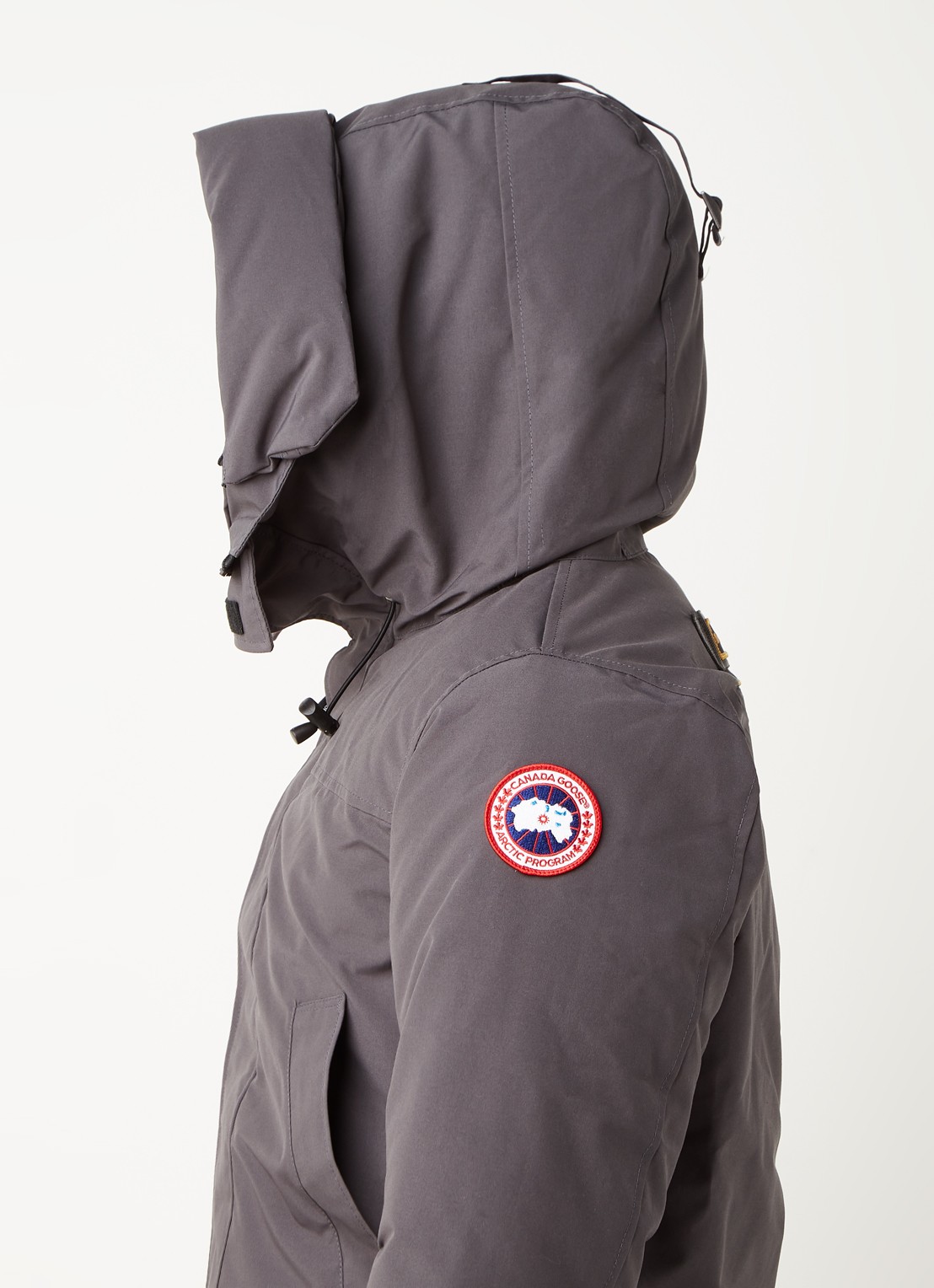 Canada Goose Langford gewatteerde parka met donsvulling - detail 2 antraciet