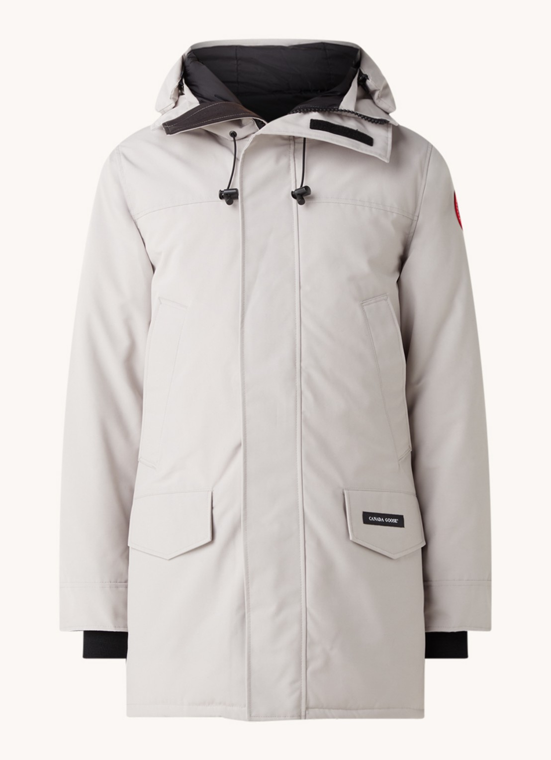 Canada Goose Langford gewatteerde parka met donsvulling - voorkant 3 lichtgrijs