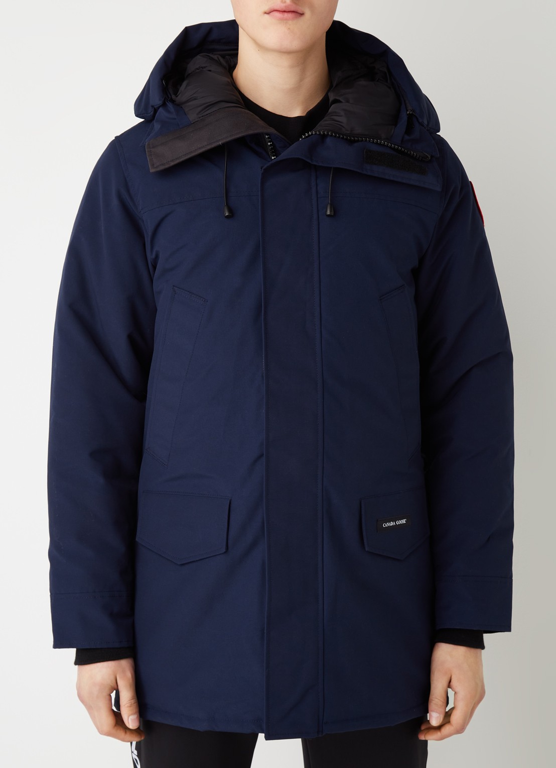 Canada Goose Langford gewatteerde parka met donsvulling - detail 4 donkerblauw