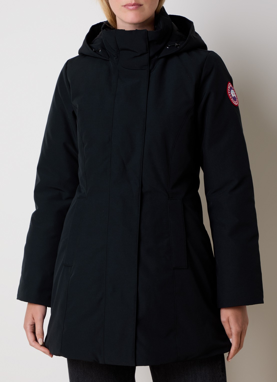 Canada Goose Leslie gewatteerde parka met donsvulling en capuchon - detail 4 zwart