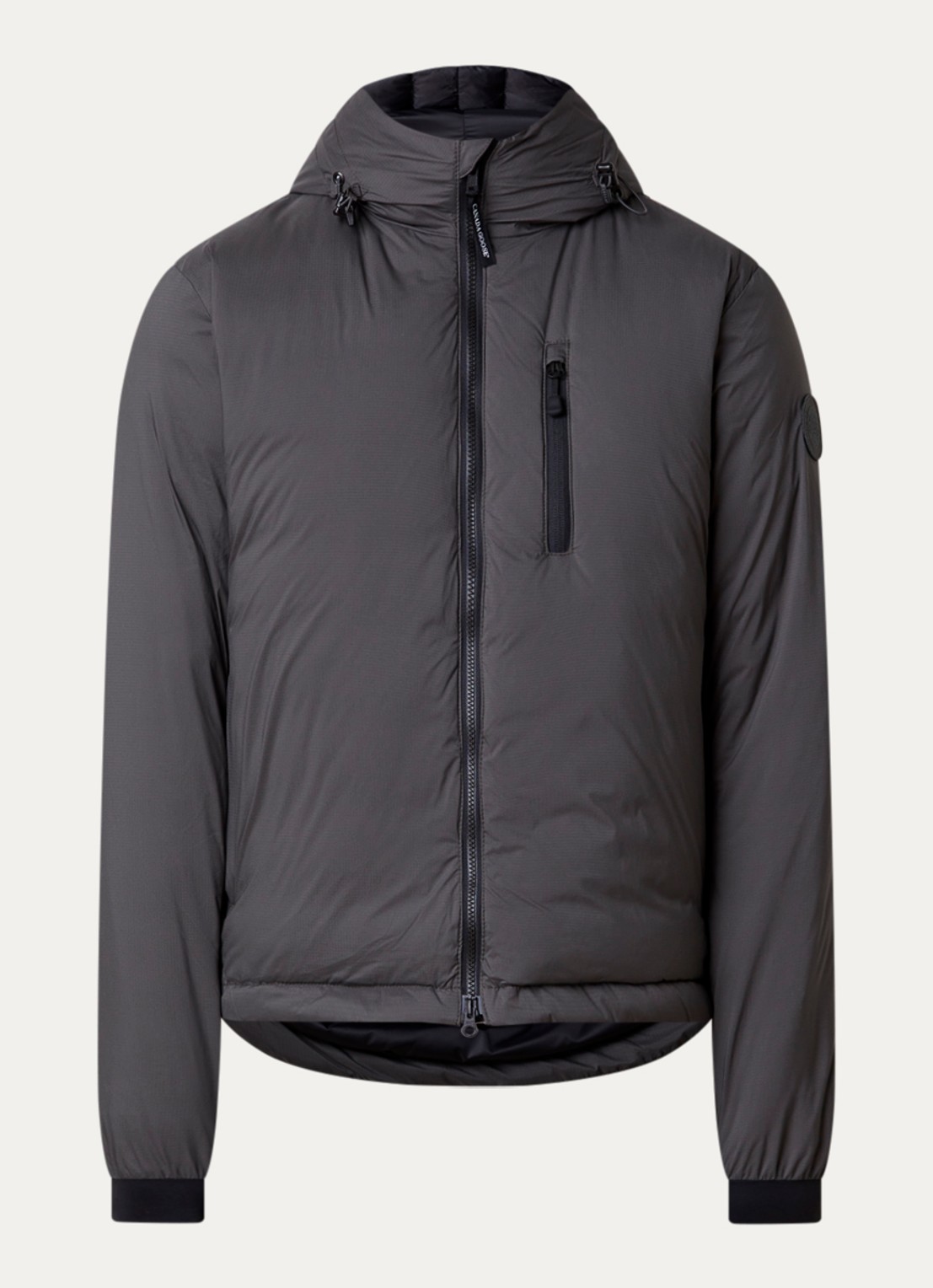 Canada Goose lodge gewatteerd jack met donsvulling - voorkant 5 grijs