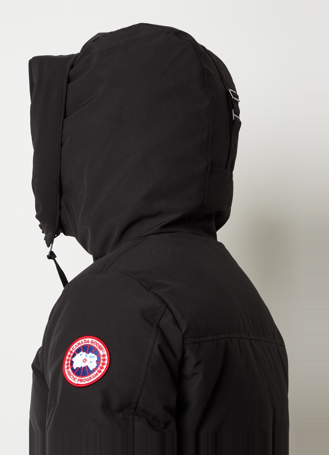 Canada Goose MacMillan gewatteerde parka met donsvulling en capuchon - detail 2 zwart
