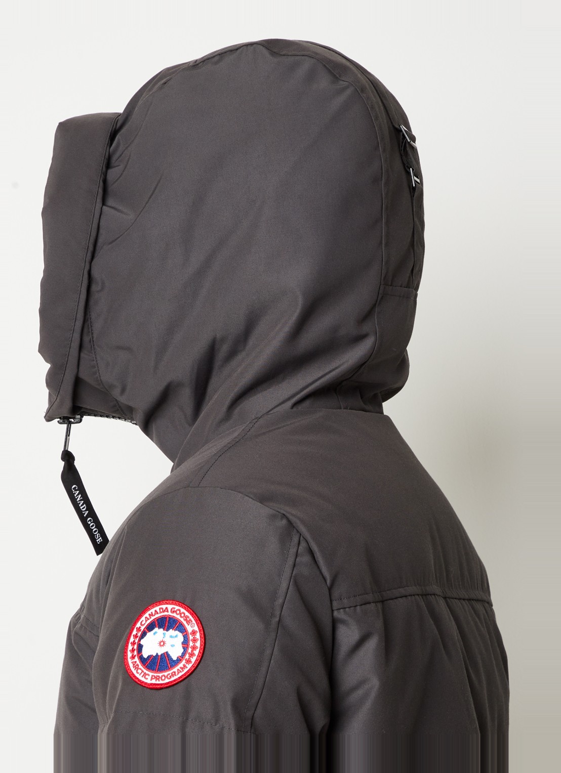 Canada Goose MacMillan gewatteerde parka met donsvulling en capuchon - detail 2 middengrijs