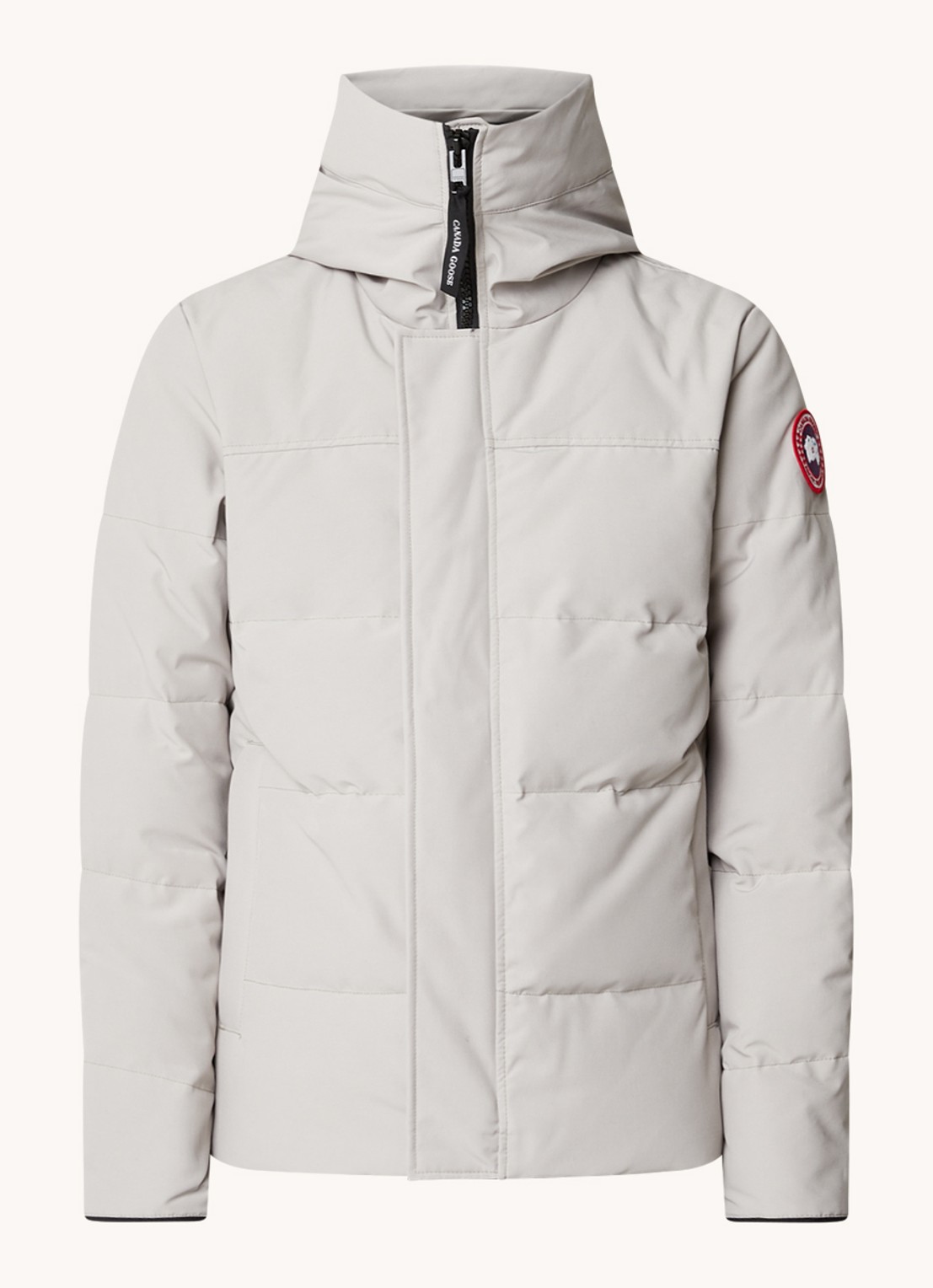 Canada Goose MacMillan gewatteerde parka met donsvulling en capuchon - voorkant 5 zand