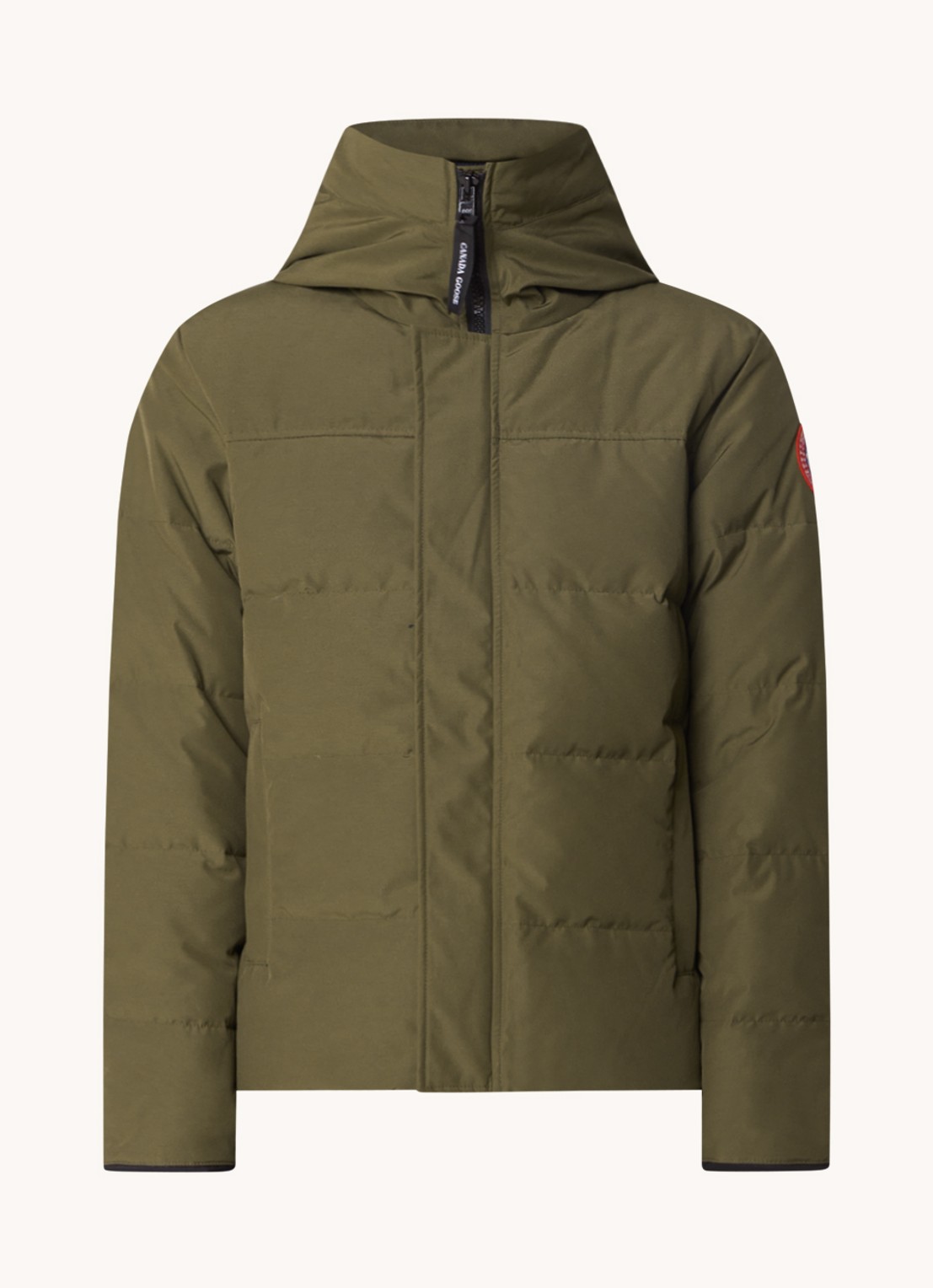Canada Goose MacMillan gewatteerde parka met donsvulling en capuchon - voorkant 5 mosgroen