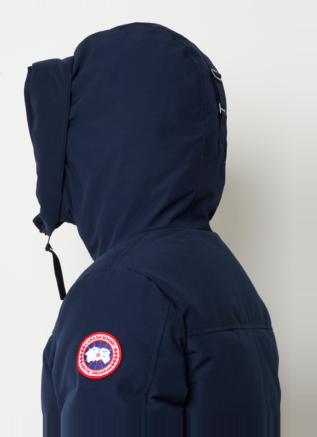 Canada Goose MacMillan gewatteerde parka met donsvulling en capuchon - detail 3 donkerblauw