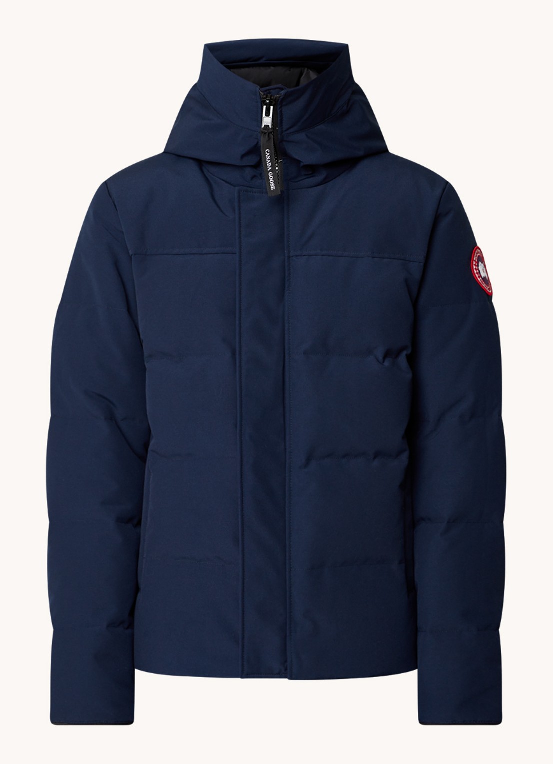 Canada Goose MacMillan gewatteerde parka met donsvulling en capuchon - voorkant 5 donkerblauw