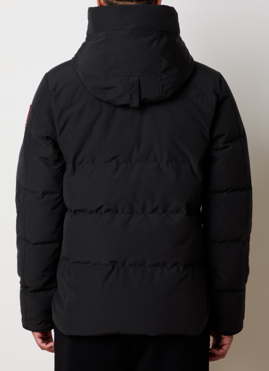 Canada Goose Macmillan gewatteerde parka met donsvulling en steekzakken - achterkant 3 zwart
