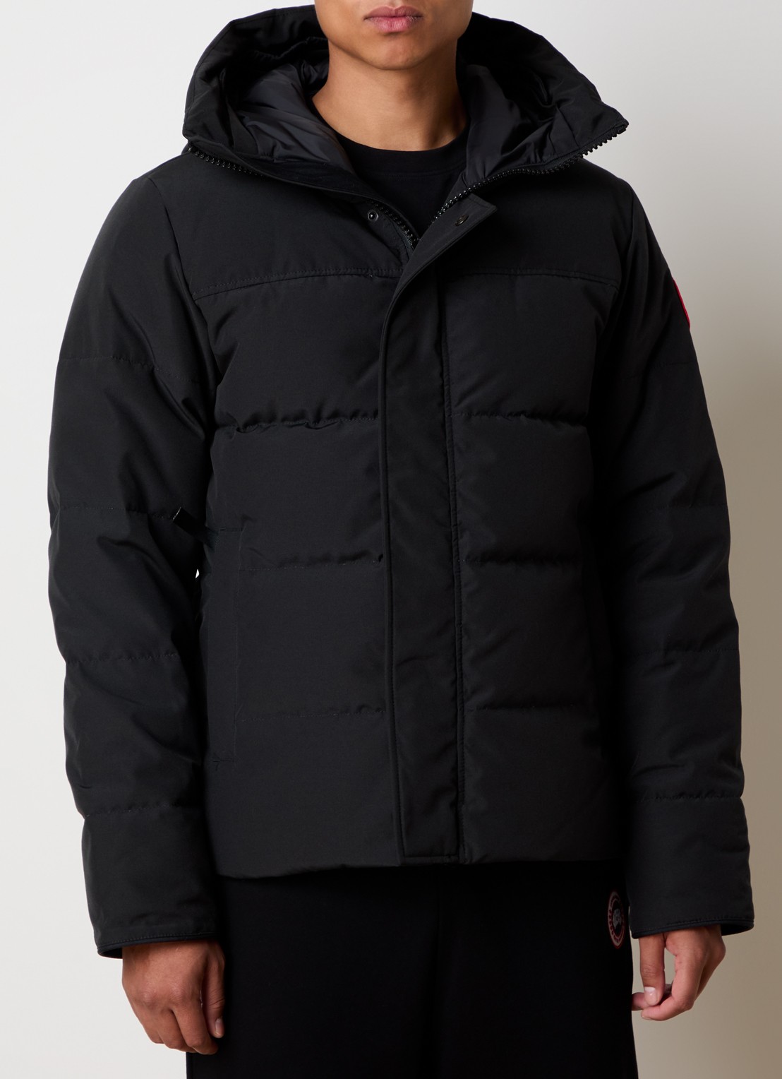 Canada Goose Macmillan gewatteerde parka met donsvulling en steekzakken - detail 4 zwart