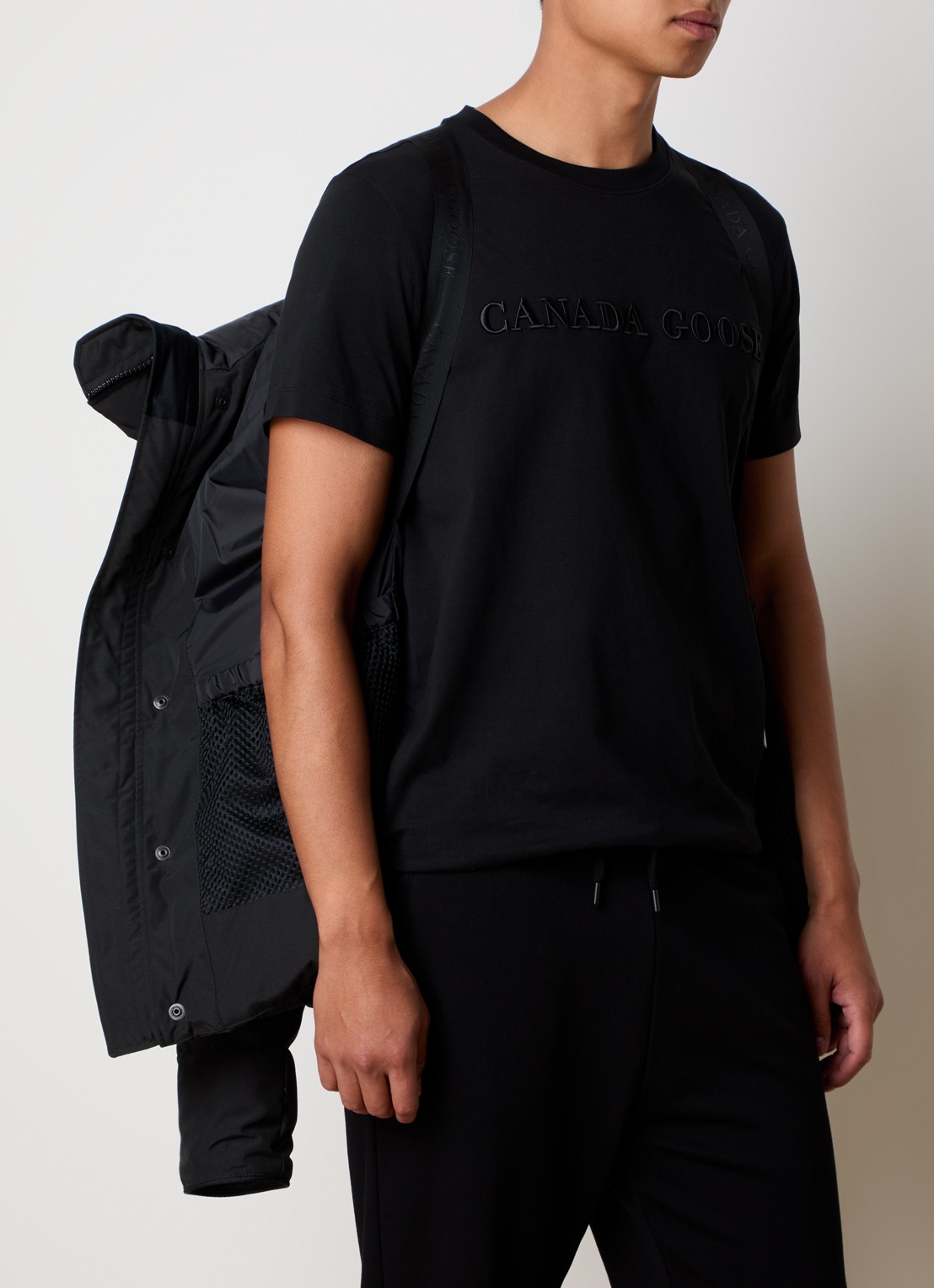 Canada Goose Macmillan gewatteerde parka met donsvulling en steekzakken - detail 6 zwart